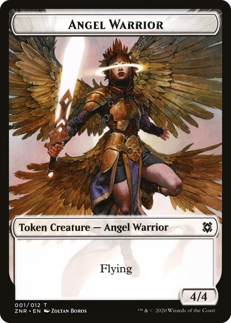 Angel Warrior (TZNR-001) - Zendikar Rising Tokens
