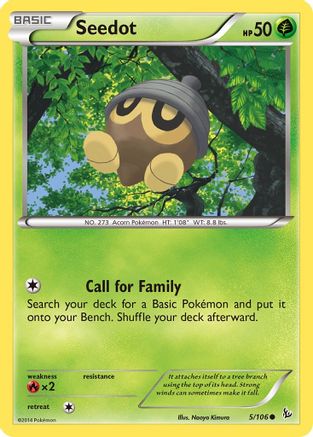 Seedot 005 - Reverse Holofoil XY Flashfire - Common