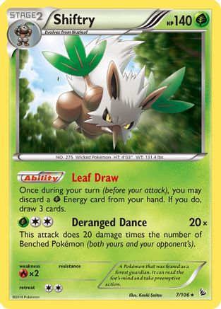 Shiftry 007 - Holofoil XY Flashfire - Holo Rare