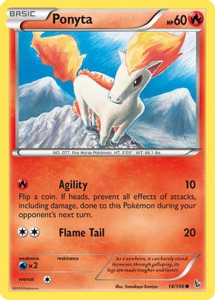 Ponyta 014 XY Flashfire - Common