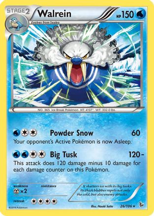 Walrein 026 XY Flashfire - Rare