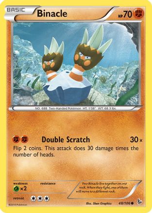 Binacle 048 - Reverse Holofoil XY Flashfire - Common