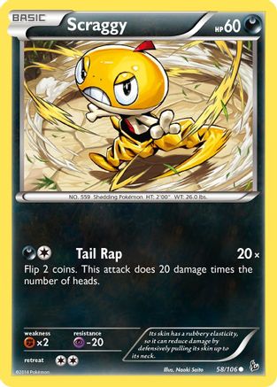 Scraggy 058 XY Flashfire - Common