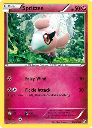 Spritzee 067 - Reverse Holofoil XY Flashfire - Common