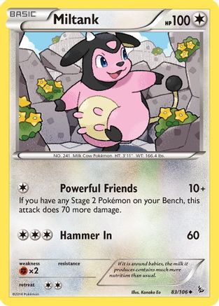 Miltank 083 XY Flashfire - Uncommon