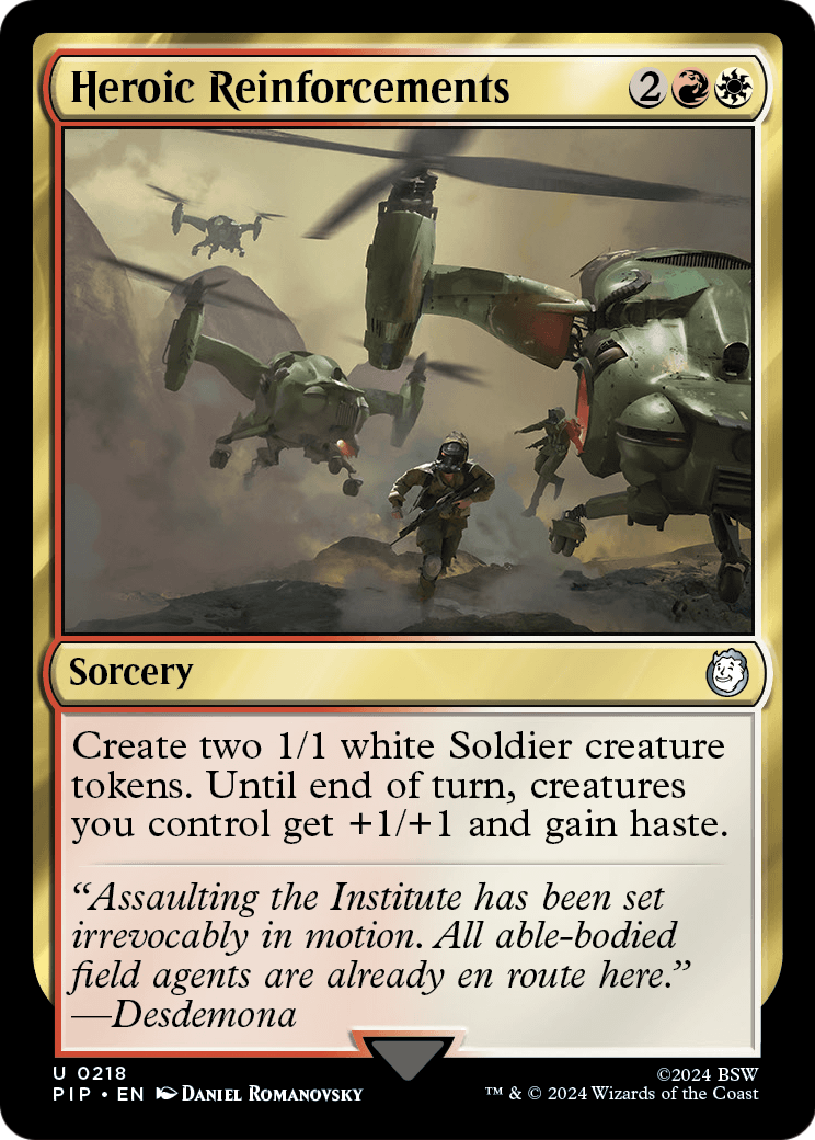 Heroic Reinforcements (PIP-218) - Fallout Foil