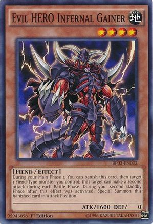 Evil HERO Infernal Gainer (BP03-EN032) - Battle Pack 3: Monster League 1st Edition