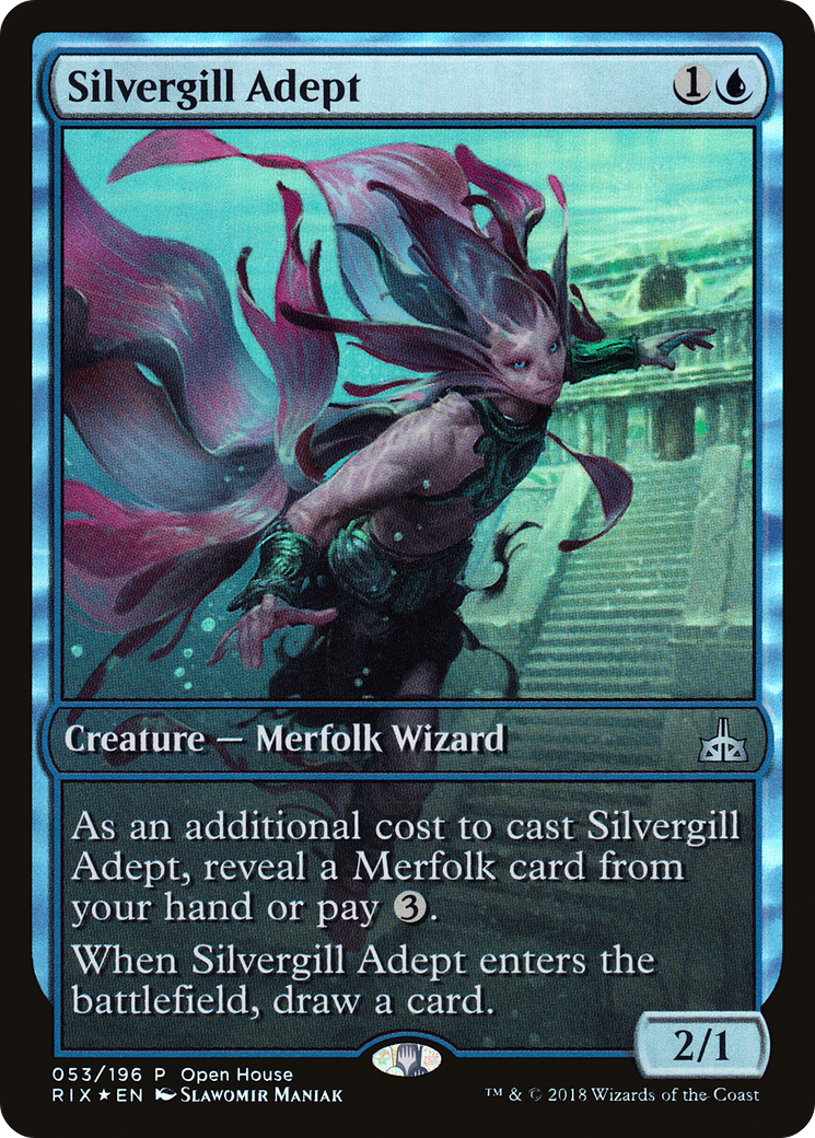 Silvergill Adept (OHP-053) - Rivals of Ixalan Promos Foil