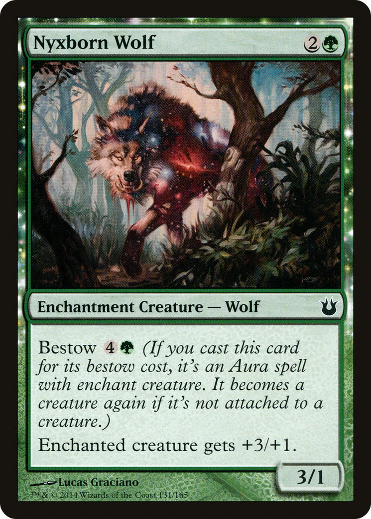 Nyxborn Wolf (BNG-131) - Born of the Gods: (enchantment)