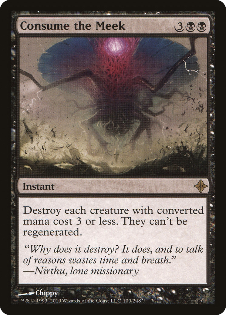 Consume the Meek (ROE-100) - Rise of the Eldrazi Foil
