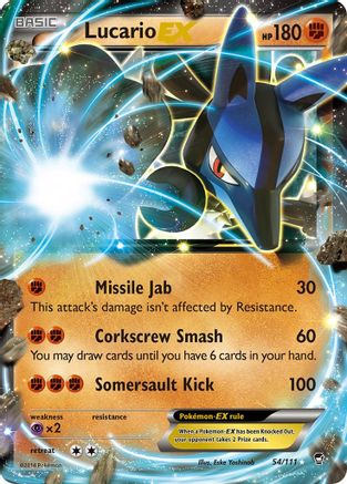 Lucario EX 054 - Holofoil XY Furious Fists - Ultra Rare