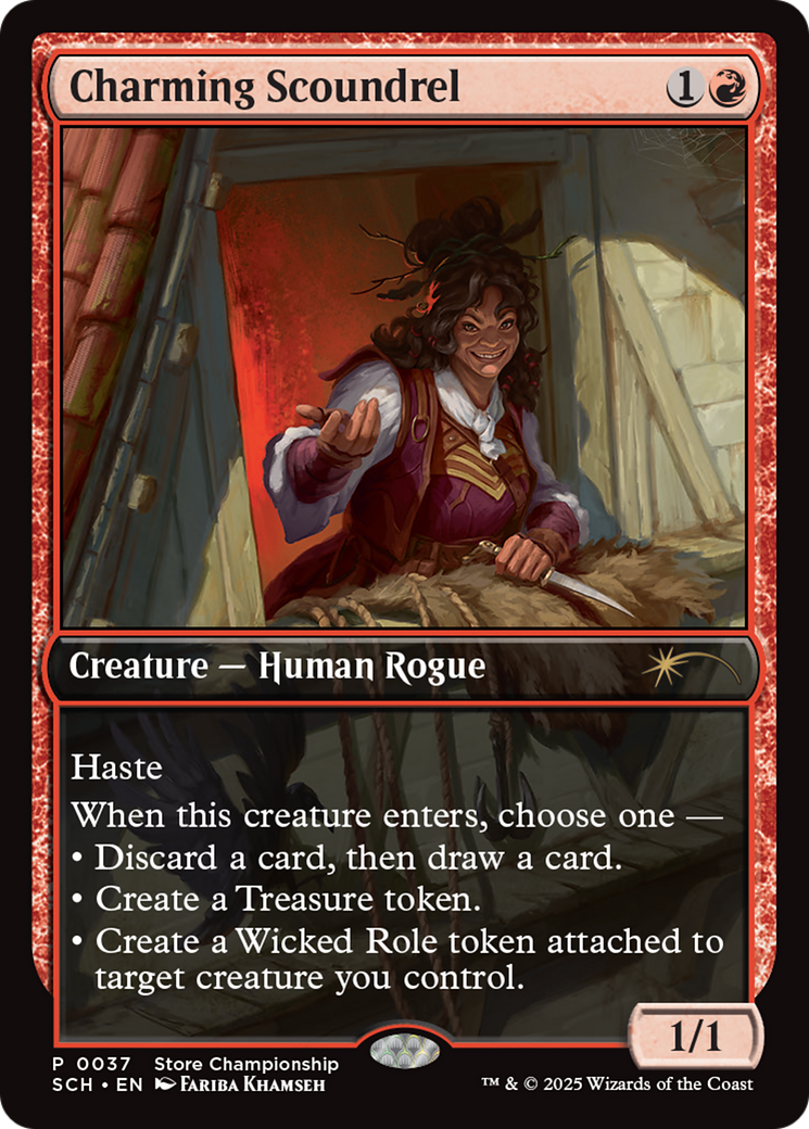Charming Scoundrel (GAME-037) - Game Day & Store Championship Promos Foil