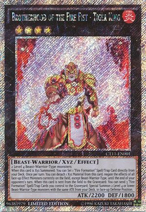 Brotherhood of the Fire Fist - Tiger King (CT11-EN001) - 2014 Mega-Tins Limited