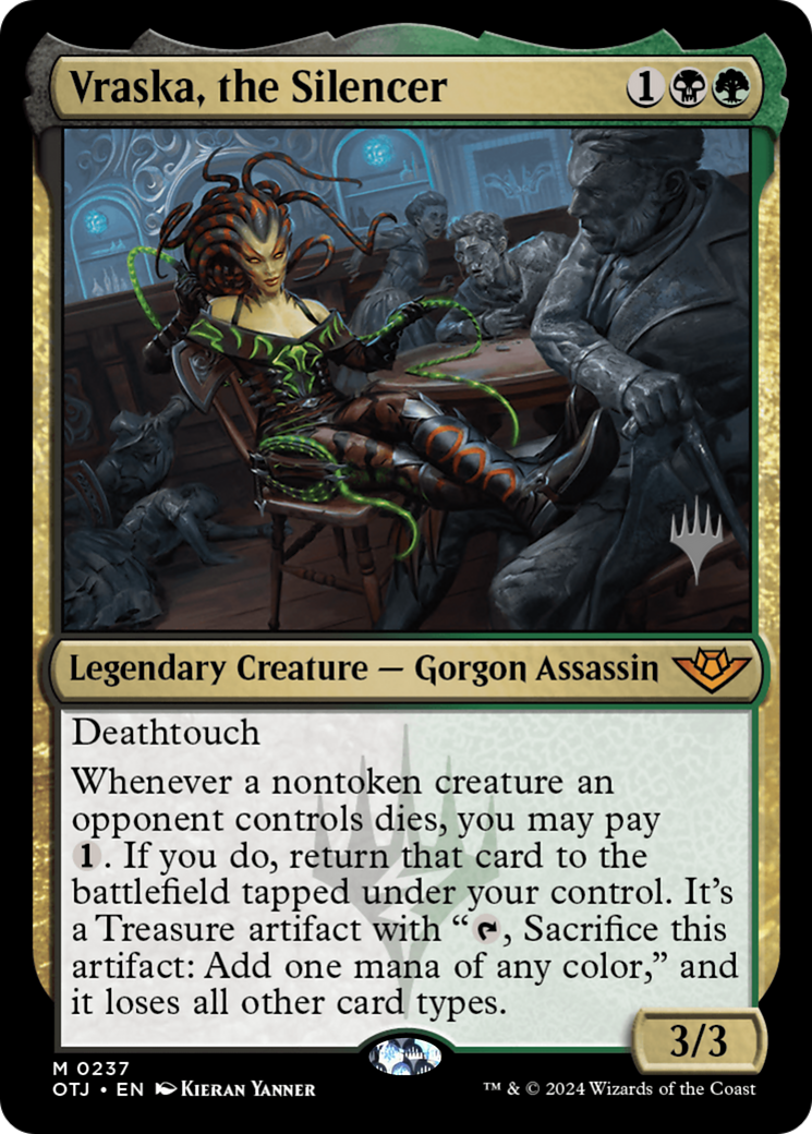 Vraska, the Silencer (PPOTJ-237) - Outlaws of Thunder Junction Promos