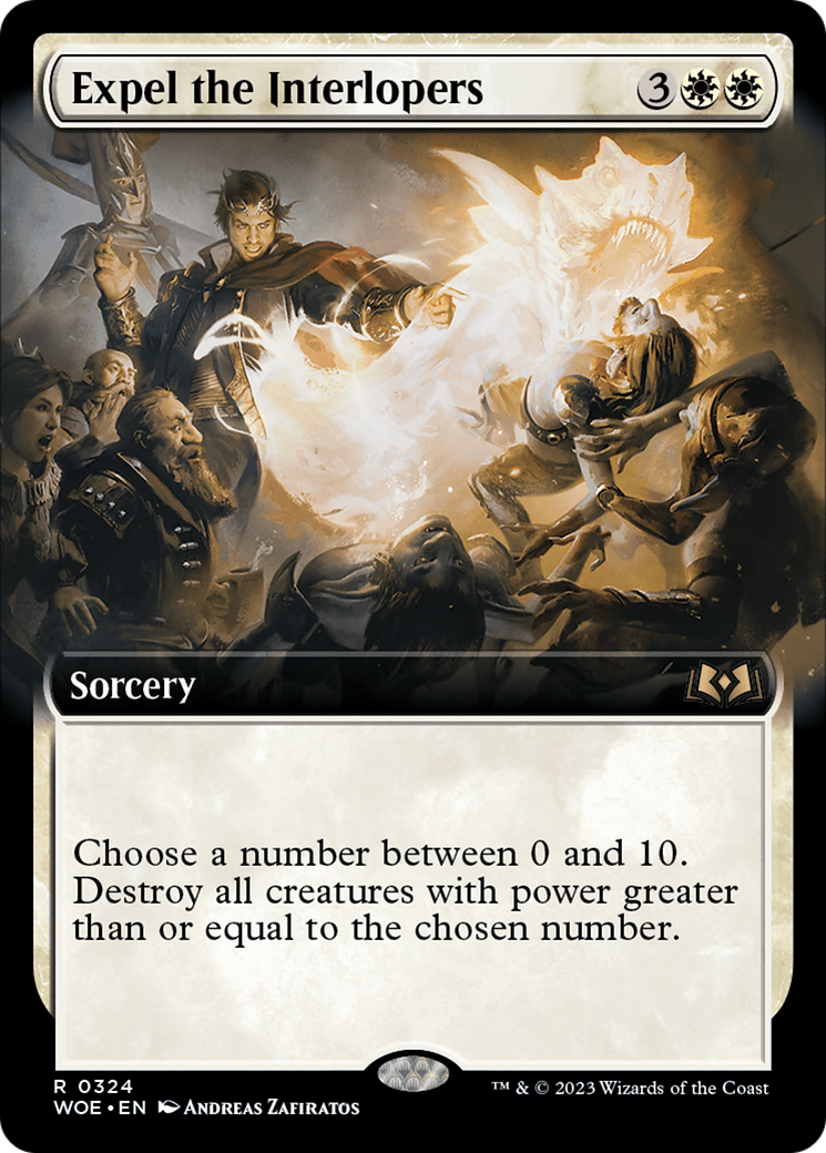 Expel the Interlopers (Extended Art) (WOE-324) - Wilds of Eldraine: (Extended Art)