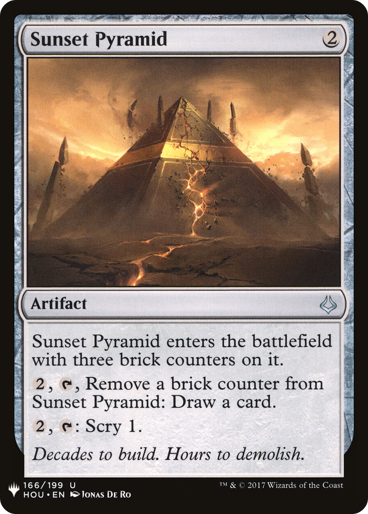 Sunset Pyramid (LIST-166) - The List