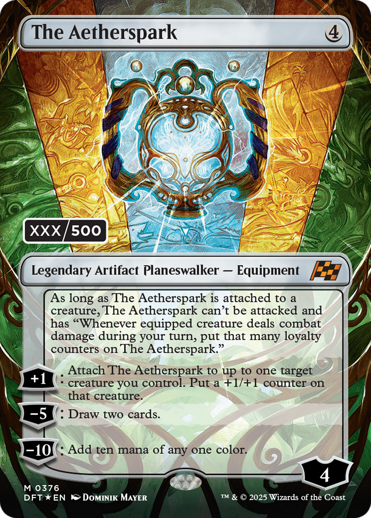 The Aetherspark (Serial Numbered) (DFT-376) - Aetherdrift (Borderless) Foil