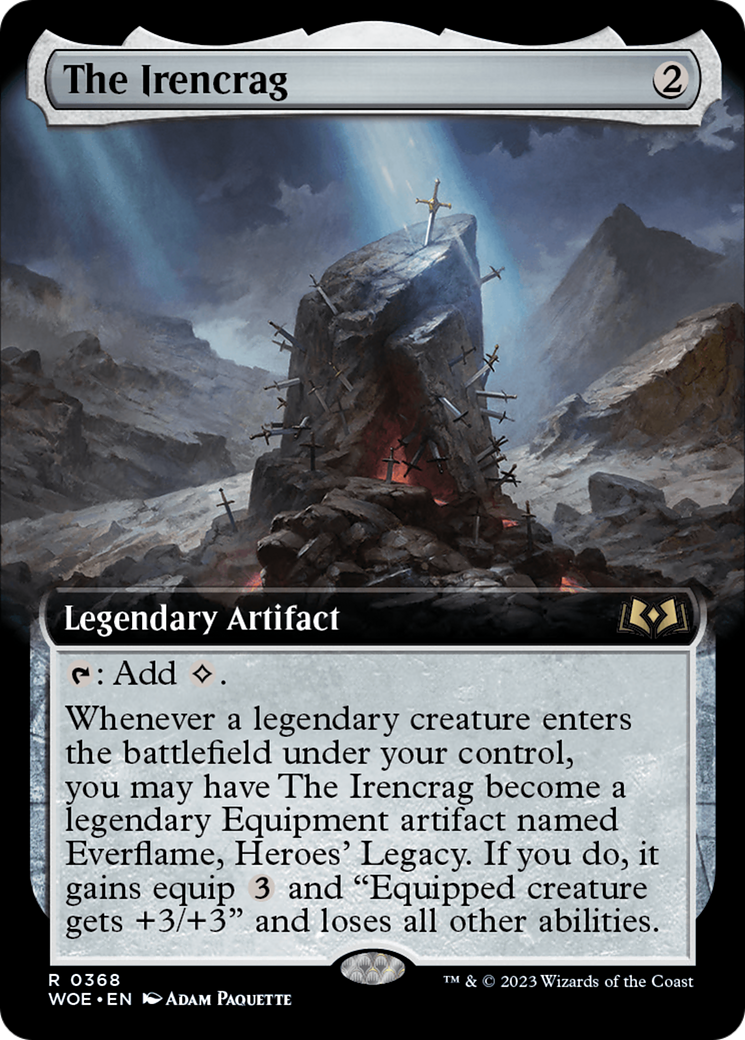 The Irencrag (Extended Art) (WOE-368) - Wilds of Eldraine: (Extended Art)