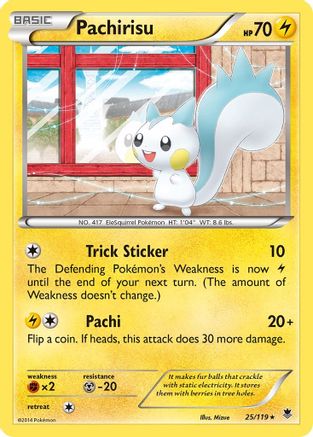Pachirisu 025 XY Phantom Forces - Rare