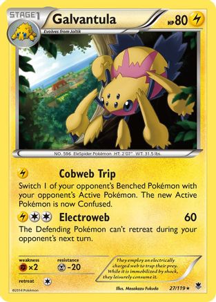Galvantula - Reverse Holofoil XY Phantom Forces - Rare