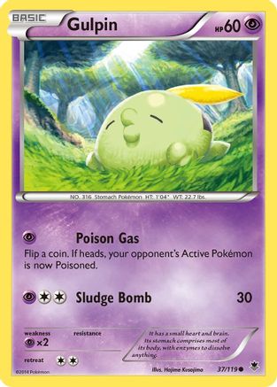 Gulpin 037 XY Phantom Forces - Common