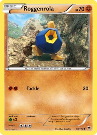 Roggenrola XY Phantom Forces - Common