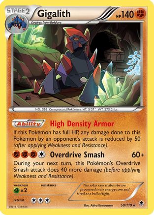 Gigalith - Holofoil XY Phantom Forces - Holo Rare