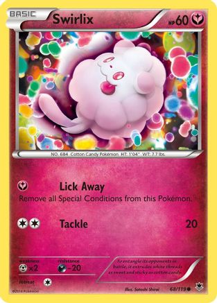 Swirlix 068 - Reverse Holofoil XY Phantom Forces - Common