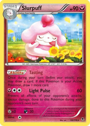 Slurpuff 069/119 - Reverse Holofoil XY Phantom Forces - Holo Rare