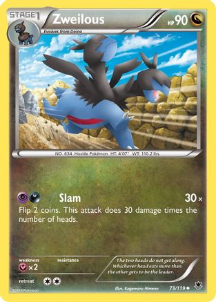 Zweilous - Reverse Holofoil XY Phantom Forces - Uncommon
