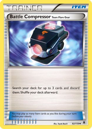 Battle Compressor 092 - Reverse Holofoil XY Phantom Forces - Uncommon
