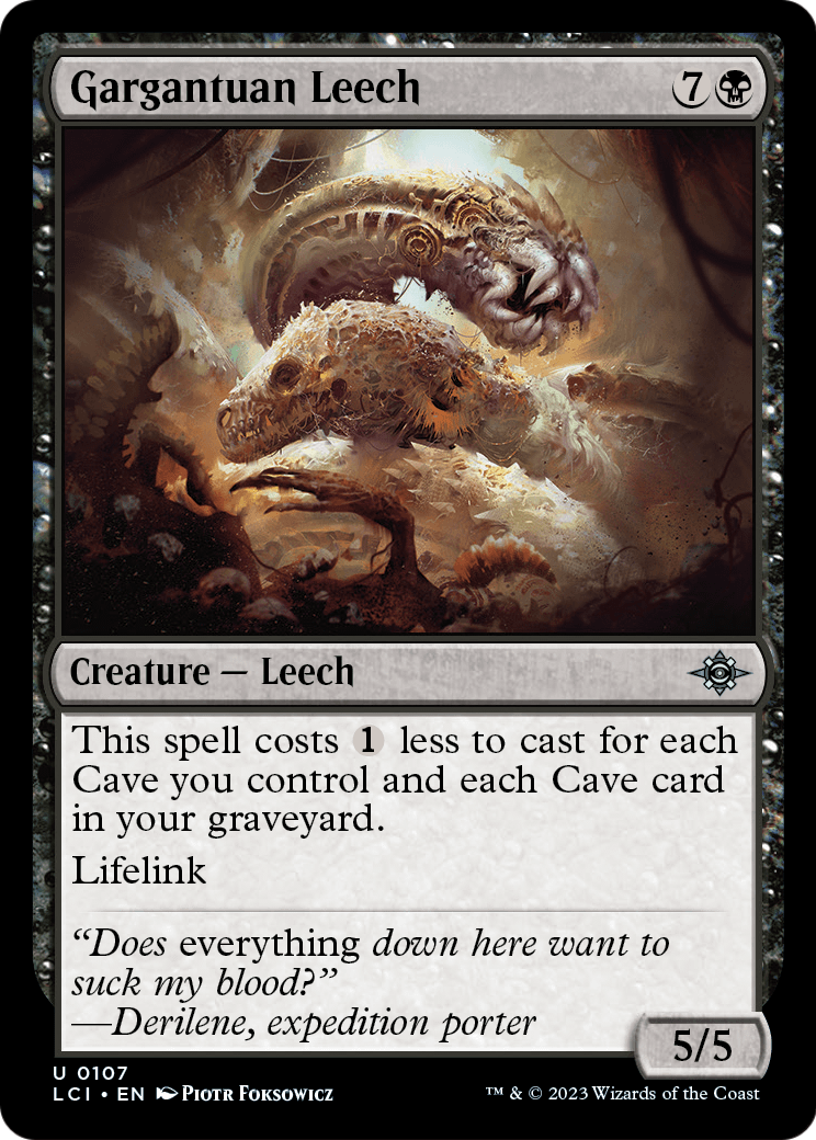 Gargantuan Leech (LCI-107) - The Lost Caverns of Ixalan