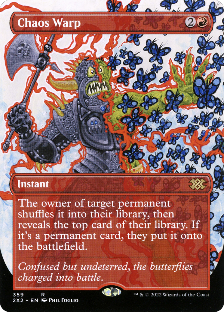 Chaos Warp (Borderless) (2X2-359) - Double Masters 2022