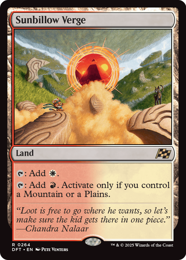 Sunbillow Verge (DFT-264) - Aetherdrift Foil