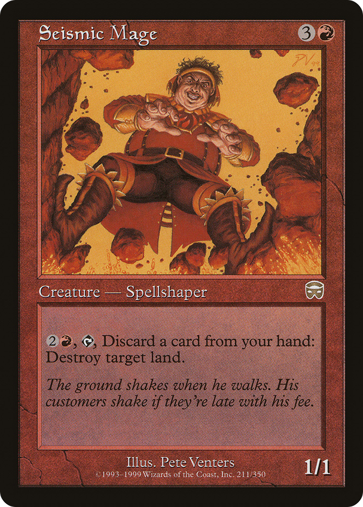 Seismic Mage (MMQ-211) - Mercadian Masques Foil