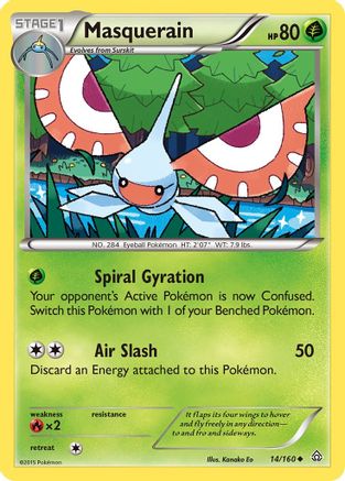 Masquerain - Reverse Holofoil XY Primal Clash - Uncommon