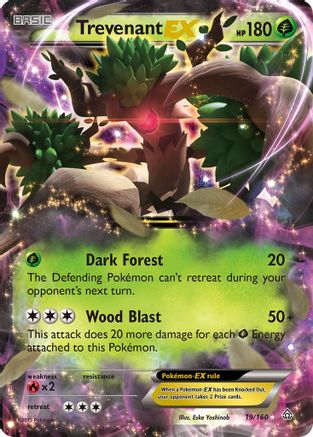 Trevenant EX 019 - Holofoil XY Primal Clash - Ultra Rare