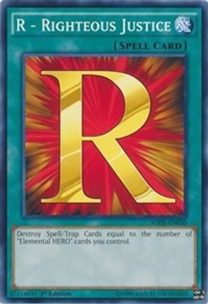 R - Righteous Justice (SDHS-EN030) - Structure Deck: HERO Strike Unlimited