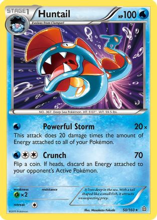 Huntail - Reverse Holofoil XY Primal Clash - Holo Rare