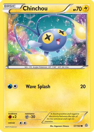 Chinchou - Reverse Holofoil XY Primal Clash - Common