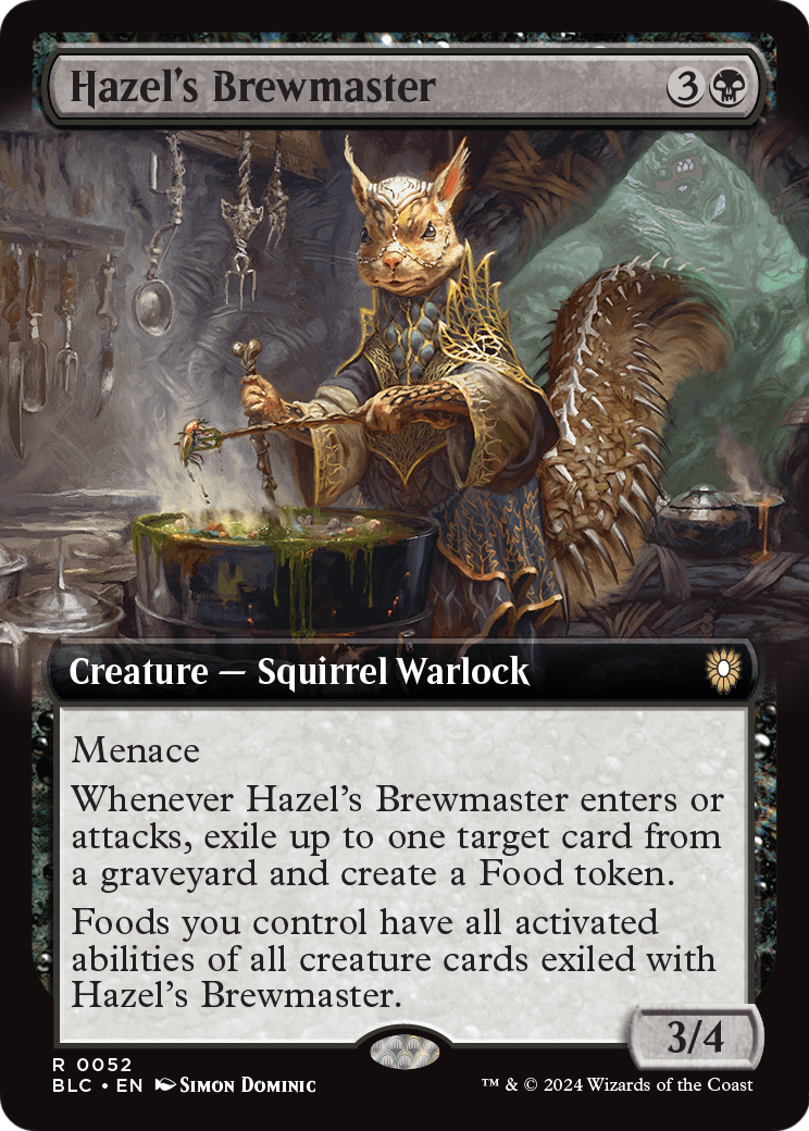 Hazel's Brewmaster (Extended Art) (BLC-052) - Bloomburrow Commander: (Extended Art)