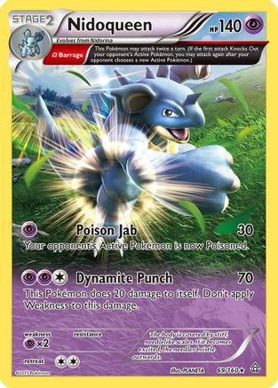 Nidoqueen (Omega) 069 - Reverse Holofoil XY Primal Clash - Rare