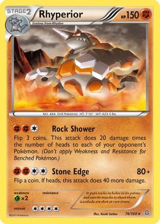 Rhyperior XY Primal Clash - Rare