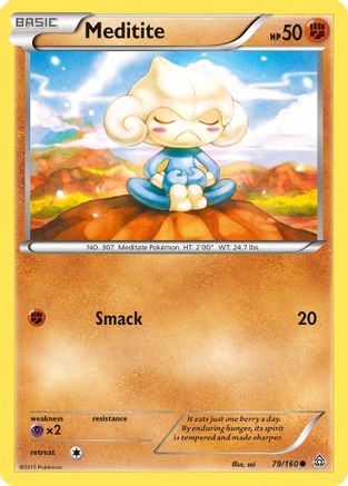 Meditite 079 XY Primal Clash - Common
