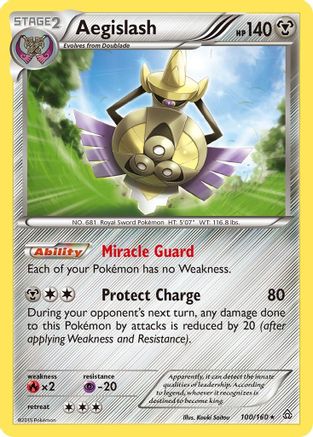 Aegislash - Holofoil XY Primal Clash - Holo Rare