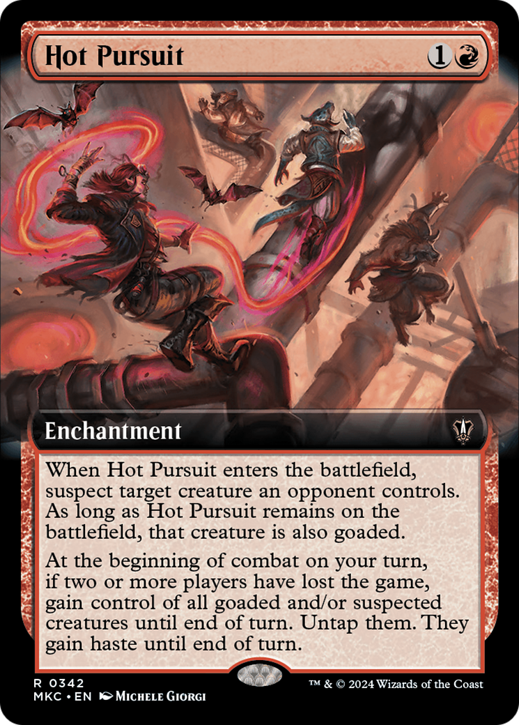 Hot Pursuit (Extended Art) (MKC-342) - Murders at Karlov Manor Commander: (Extended Art)