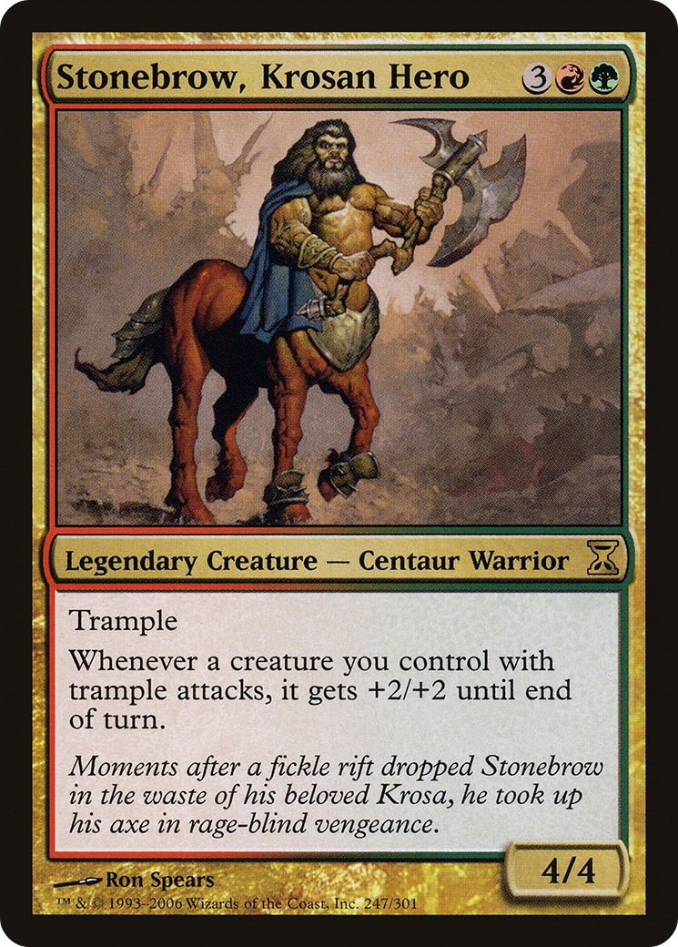 Stonebrow, Krosan Hero (TSP-247) - Time Spiral Foil