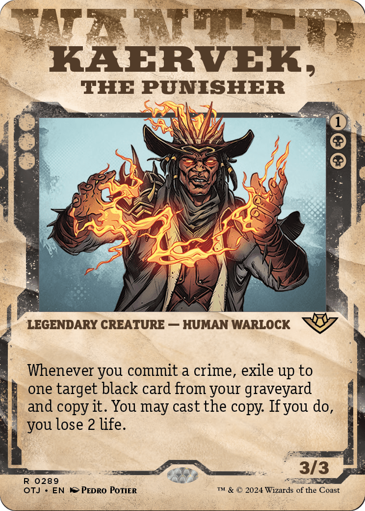 Kaervek, the Punisher (Showcase) (OTJ-289) - Outlaws of Thunder Junction: (Showcase) (Borderless)