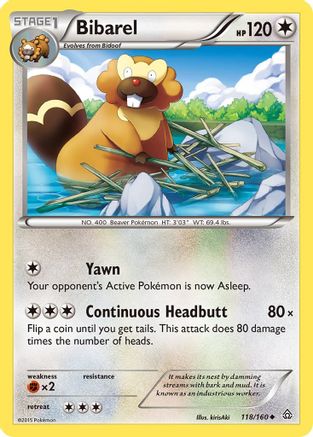 Bibarel 118/160 XY Primal Clash - Uncommon