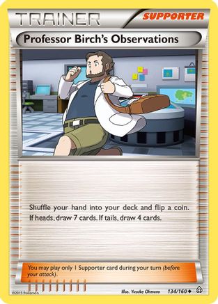Professor Birch's Observations 134 XY Primal Clash - Uncommon